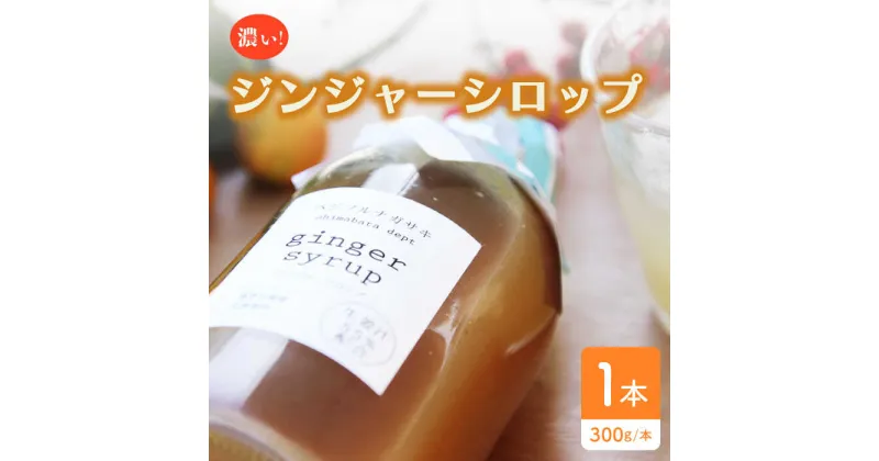 【ふるさと納税】【10/28値上げ予定】【生姜たっぷり55％配合】ジンジャーシロップ 300g / 生姜 ジンジャー 調味料 シロップ / 南島原市 / NPO法人NagasakiConnection [SCI003]