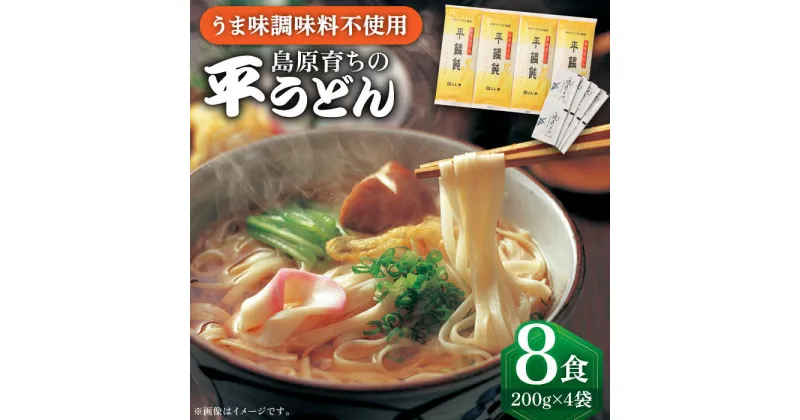 【ふるさと納税】焼あごスープと島原育ちの平うどん (8食) / うどん ウドン 饂飩 麺 だし 手延べ 麺 乾麺 平麺 小分け / 南島原市 / こじま製麺 [SAZ006]