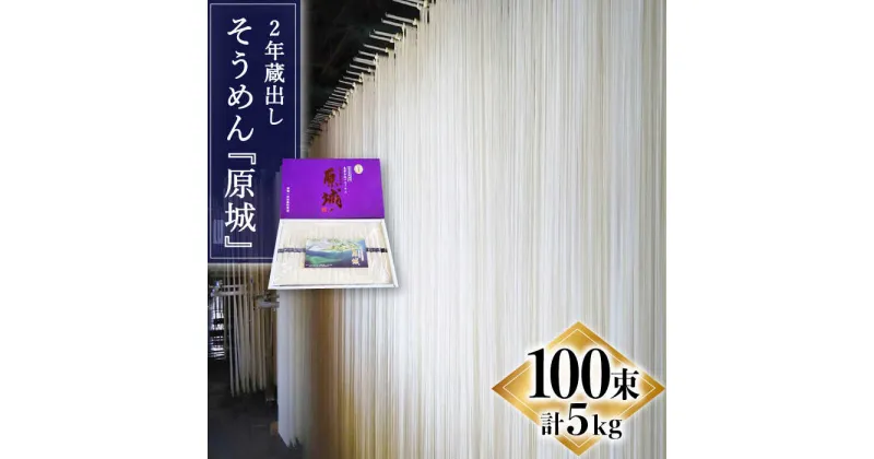 【ふるさと納税】【10/28値上げ予定】【島原 手延 そうめん】2年蔵出しそうめん 原城 5kg / 南島原市 / 宮崎製麺所 [SDN004]