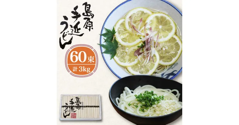 【ふるさと納税】【10/28値上げ予定】島原 手延べ うどん 3kg/ 南島原市 / 高橋正製麺所 [SCG004] 乾麺 プレゼント 贈り物