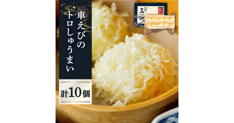 【ふるさと納税】【10/28値上げ予定】深江町漁協産車えび トロSURIMI しゅうまい (10ヶ入) / エビ 車海老 海鮮 シュウマイ / 南島原市 / 三ツ池 [SCK003]