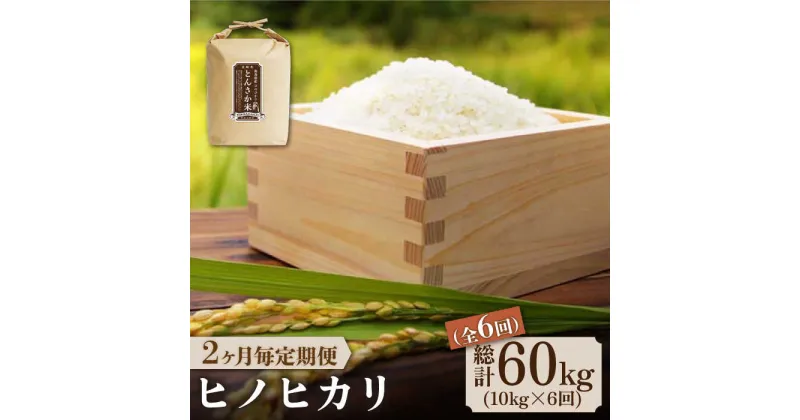 【ふるさと納税】【10/28値上げ予定】【2か月毎定期便】とんさか米 10kg×6回 定期便 / 米 ヒノヒカリ / 南島原市 / 林田米穀店 [SCO005] ブランド米 長崎