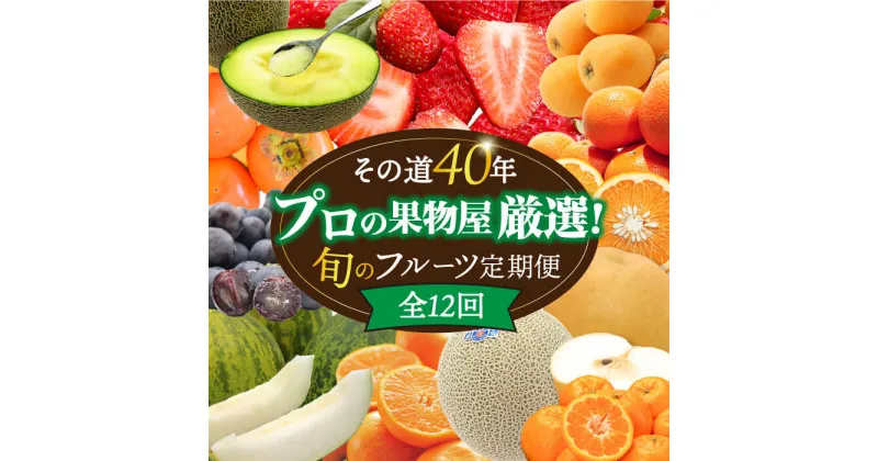 【ふるさと納税】【10/28値上げ予定】【12回定期便】果物屋が選ぶ旬のフルーツ ＜いちご メロン びわ みかん 梨 柿 など＞ / フルーツ ふるーつ 果物 くだもの 旬 詰め合わせ セット 定期便 フルーツ定期便 果物定期便 / 南島原市 / 贅沢宝庫 [SDZ023]