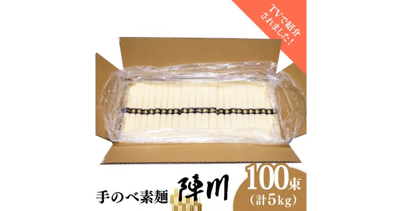 【ふるさと納税】【10/28値上げ予定】【手のべ陣川】熟成麺 島原 手延べそうめん 5kg /L-100/ 化粧箱 / 南島原市 / ながいけ [SCH026] 乾麺 国産小麦 人気 ギフト お祝い 大容量