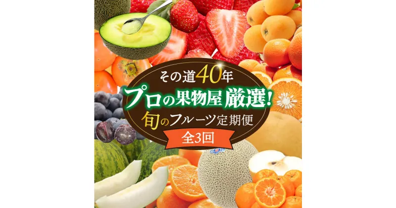 【ふるさと納税】【10/28値上げ予定】【3回定期便】果物屋が選ぶ旬のフルーツ ＜いちご メロン びわ みかん 梨 柿など＞ / フルーツ ふるーつ 果物 くだもの 旬 詰め合わせ セット 定期便 フルーツ定期便 果物定期便 / 南島原市 / 贅沢宝庫 [SDZ024]