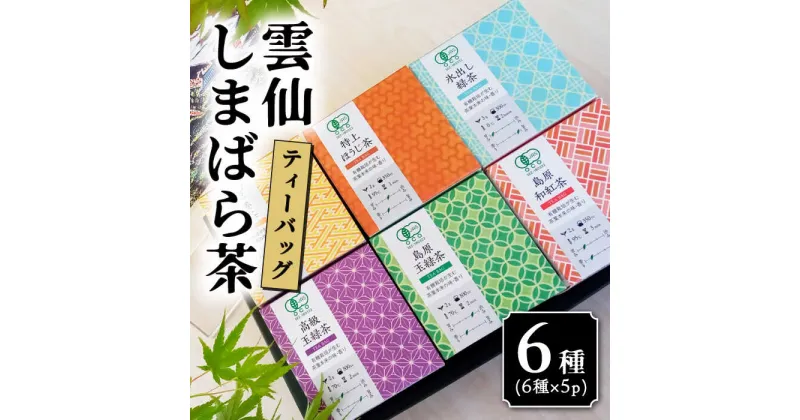 【ふるさと納税】【10/28値上げ予定】雲仙しまばら茶 ティーバッグ 6種セット / 茶 お茶 日本茶 ブランド茶 / 南島原市 / コスモス会正健 [SBQ001]