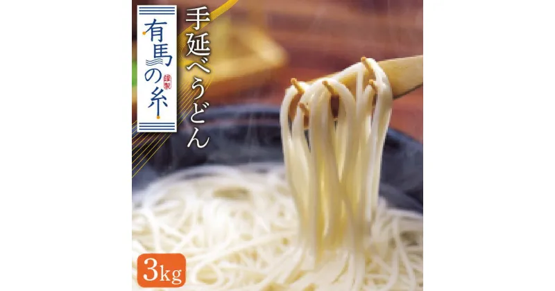 【ふるさと納税】【10/28値上げ予定】有馬の糸 手延べうどん 3kg/ うどん ウドン 乾麺 常温 ギフト プレゼント 贈り物 / 南島原市 / 竹市製麺 [SBT002]