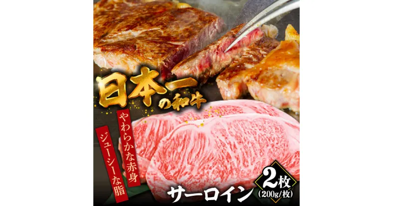 【ふるさと納税】【10/28値上げ予定】＜やわらかな赤身と口どけまろやかな脂身＞ 長崎和牛 サーロインステーキ 2人前（200g×2枚）/ 牛肉 ステーキ 長崎産 サーロイン / 南島原市 / ふるさと企画 [SBA031]