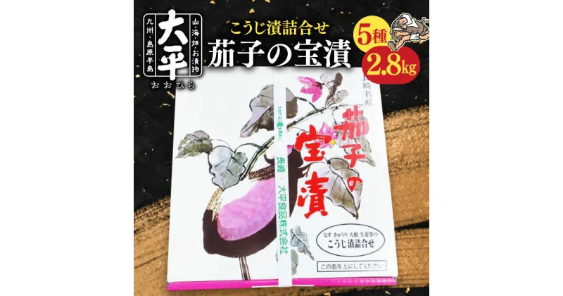 【ふるさと納税】【10/28値上げ予定】茄子 の 宝漬 （こうじ漬 詰合） / 漬物 なす こうじ きゅうり 大根 生姜 瓜 もろみ / 南島原市 / 大平食品[SAK003]