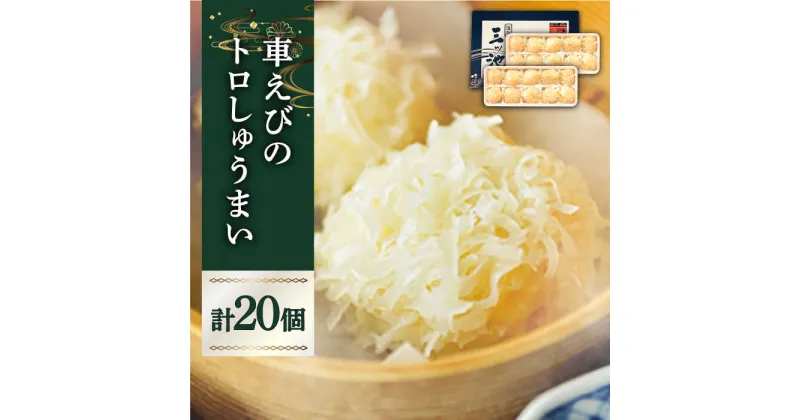 【ふるさと納税】【10/28値上げ予定】深江町漁協産車えび　車えび トロSURIMI しゅうまい（20ヶ入）/ 南島原市 / 三ツ池 [SCK008]