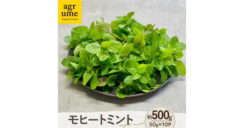 【ふるさと納税】水耕栽培 モヒートミント 約50g×10袋 長与町/アグリューム[EAI133] ミント みんと ハーブ はーぶ ハーブティー