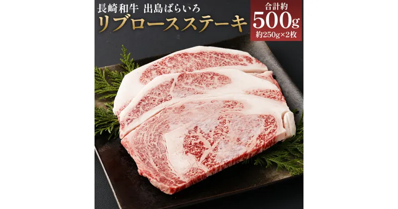 【ふるさと納税】長崎和牛 A5等級 出島ばらいろ リブロースステーキ 合計約500g 約250g×2枚 和牛 お肉 ステーキ 牛肉 長崎県産 九州産 国産 冷凍 送料無料