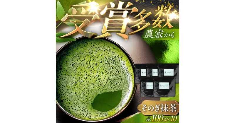 【ふるさと納税】【TVで紹介！】そのぎ抹茶 計1kg (100g×10袋) 茶 お茶 抹茶 抹茶パウダー 抹茶 粉末 緑茶 抹茶スイーツ まっちゃ 東彼杵町/FORTHEES [BBY007]