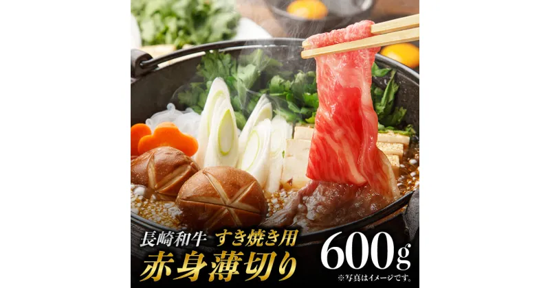 【ふるさと納税】赤身薄切り (すき焼き用) 600g ももスライス モモ肉薄切り ウデ薄切り 赤身スライス 赤身 すき焼き 小分け さっぱり あっさり 東彼杵町/有限会社大川ストアー [BAJ058]