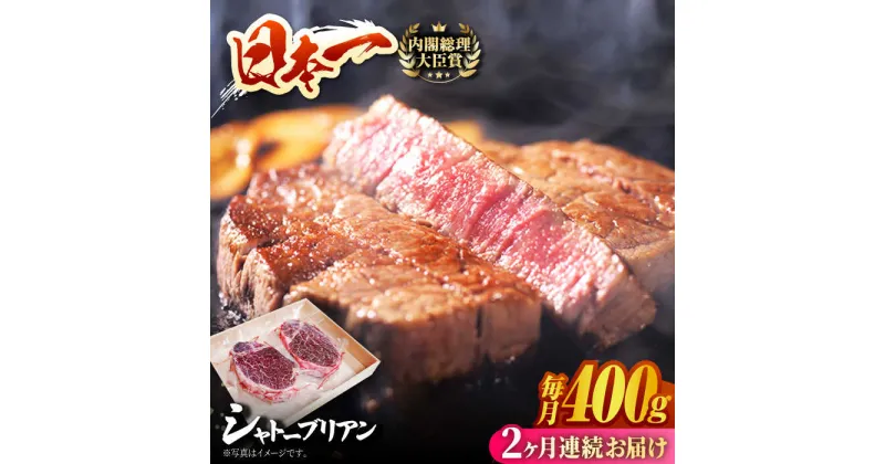 【ふるさと納税】【2回定期便】長崎和牛 シャトーブリアン ステーキ用 (200g×2) 計800g ヒレステーキ ヒレ フィレ ステーキ肉 大人気 希少部位 東彼杵町/有限会社大川ストアー [BAJ086]