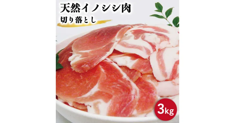 【ふるさと納税】ジビエ 天然 イノシシ肉 切り落とし3kg（ぼたん鍋・煮込料理・野菜炒め用等）/ 猪 いのしし イノシシ 猪肉 お肉 しし鍋 精肉 冷凍 九州産 長崎県産【照本食肉加工所】 [OAJ003]