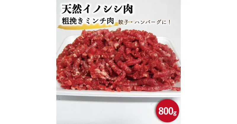 【ふるさと納税】ジビエ 天然 イノシシ肉 粗挽きミンチ肉 800g【照本食肉加工所】[OAJ017] / 猪 いのしし イノシシ 猪肉 お肉 精肉 あらびき 冷凍 九州産 長崎県産 はんばーぐ ハンバーグ じびえ 真空パック 産地直送 柔らかい みんち 豚肉 代用 そぼろ 美味しい 臭みなし