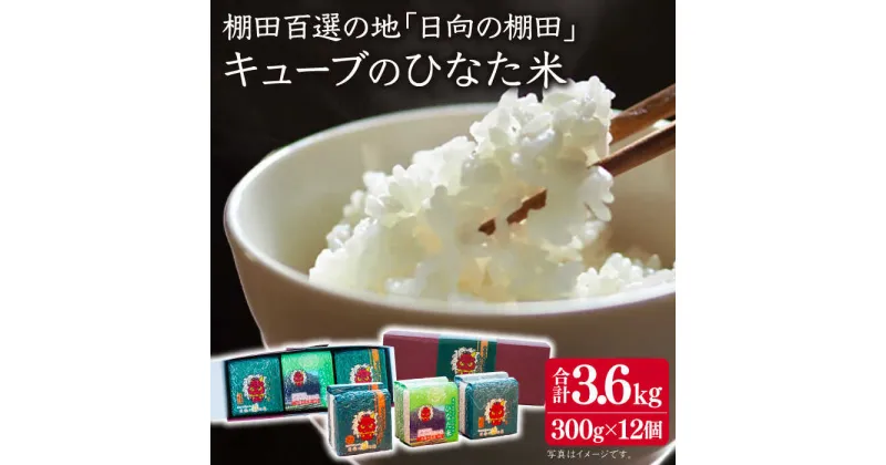 【ふるさと納税】【令和6年度】棚田で採れた ひなた米 キューブ 300g (2合)×12個 総計3.6kg【木場地区棚田保全協議会】 [OCC001] / 棚田米 小分け 米 贈答 ギフト 長崎 白米 精米 お中元 お歳暮 白米 長崎県産 虚空蔵山 湧水 湧水米 ごはん ライス パック 日向の棚田