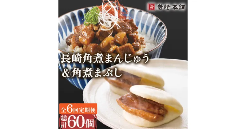 【ふるさと納税】【6回定期便】角煮 まんじゅう ＆ 角煮 まぶし 各5個（計10個）を6回お届け！(総計60個) / 角煮まん 角煮 肉まん ギフト 肉 豚 グルメ ギフト おやつ おつまみ おかず 取り寄せ 贈答用 中華料理 ご飯 お供【株式会社岩崎食品】 [OCT011]