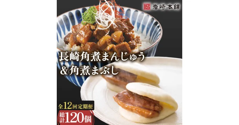 【ふるさと納税】【12回定期便】角煮 まんじゅう ＆ 角煮 まぶし 各5個（計10個）を12回お届け！ 総計120個 / 角煮まん 角煮 肉まん ギフト 肉 豚 グルメ ギフト おやつ おつまみ おかず 取り寄せ 贈答用 中華料理 ご飯 お供【株式会社岩崎食品】 [OCT012]