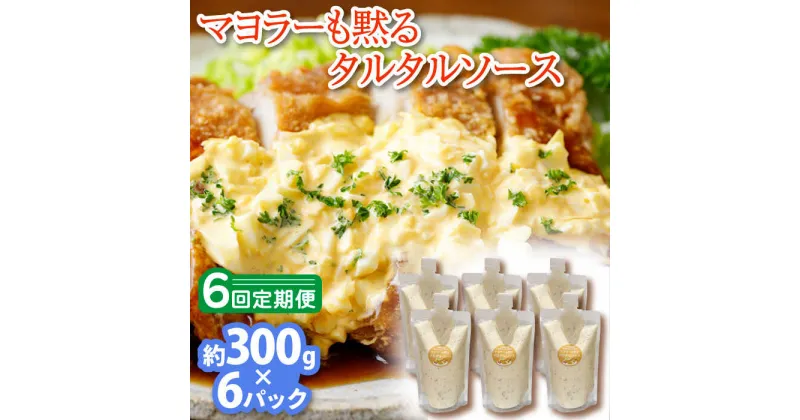 【ふるさと納税】【6回定期便】飲食店・大家族向け 絶品！ タルタルソース 300g×6パック【ビタミン・スタンド】 [OAK022]