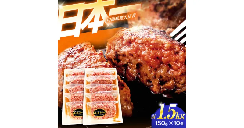 【ふるさと納税】長崎和牛特選ハンバーグ（150g×10個）【肉のあいかわ】[OCH014]